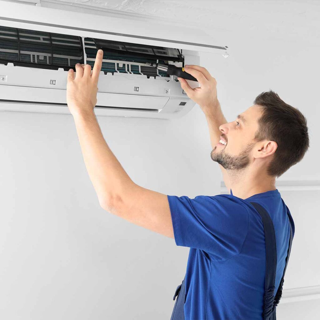 nettoyage d’un air climatisé mural